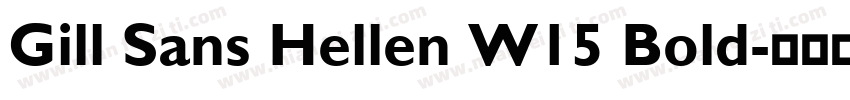 Gill Sans Hellen W15 Bold字体转换